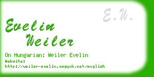 evelin weiler business card